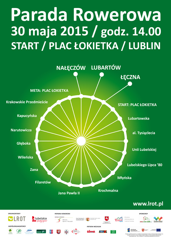V Parada Rowerowa już w sobotę! 1 2015 PARADA ROWEROWA PLAKAT