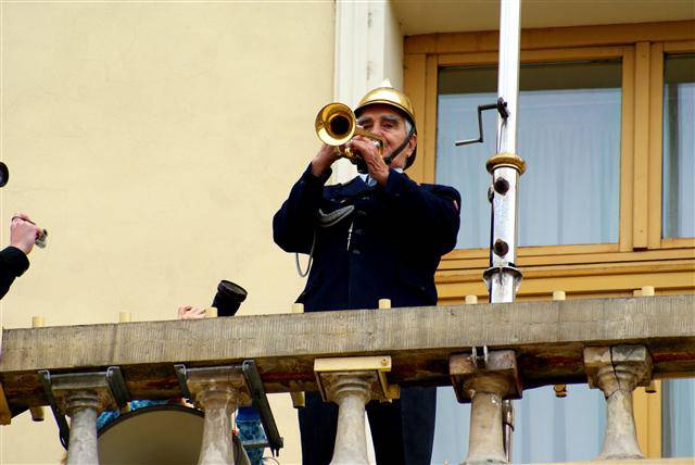 Ostatni hejnał Onufrego Koszarnego. Lubelski hejnalista przechodzi na emeryturę 1 DSC01410 Small