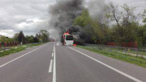 pożar autobusu fajsławice 1