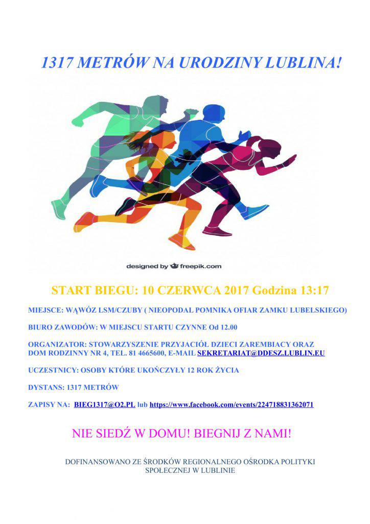 Plakat Bieg