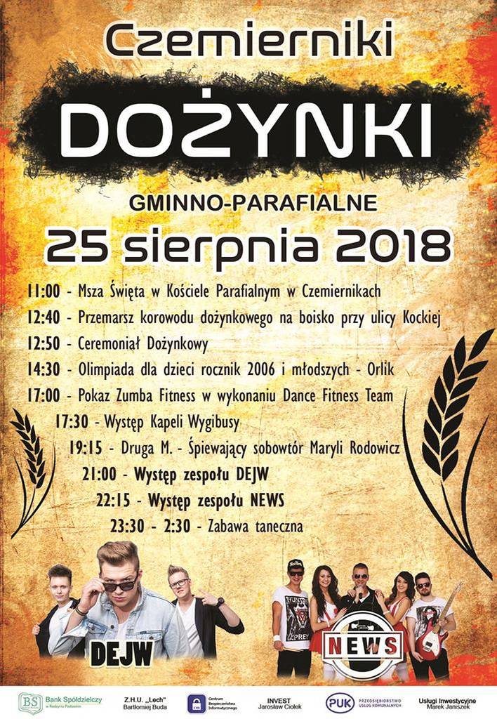 Dożynki w naszym regionie. Na scenach m.in. Akcent, Cleo, Dejw, Bayera czy Łzy 17 dożynki czemiernik