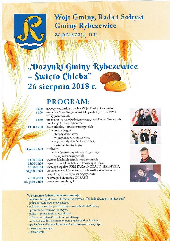 Dożynki w naszym regionie. Na scenach m.in. Akcent, Cleo, Dejw, Bayera czy Łzy 15 dożynki rybczewice