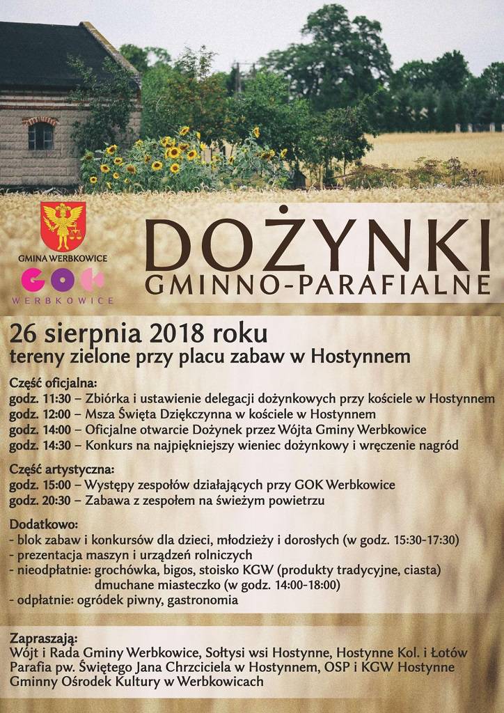 Dożynki w naszym regionie. Na scenach m.in. Akcent, Cleo, Dejw, Bayera czy Łzy 8 dożynki werbkowice