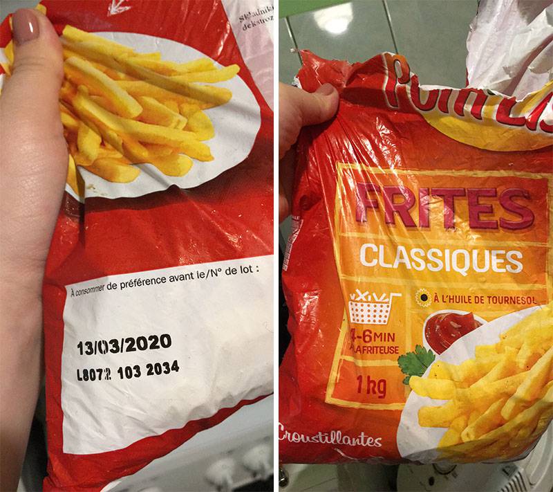 Kupiła w sklepie frytki, robaki dostała gratis 2 robaki frytki