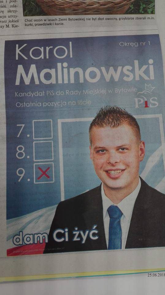 Zobaczcie najlepsze hity kampanii wyborczej. Plakaty wyborcze na wesoło 1 43763826 2119804784934372 405468127040634880 n