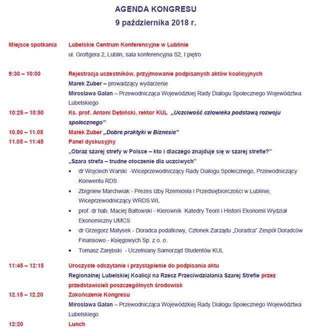 Wspieramy rozwój lubelskiej gospodarki 1 agenda