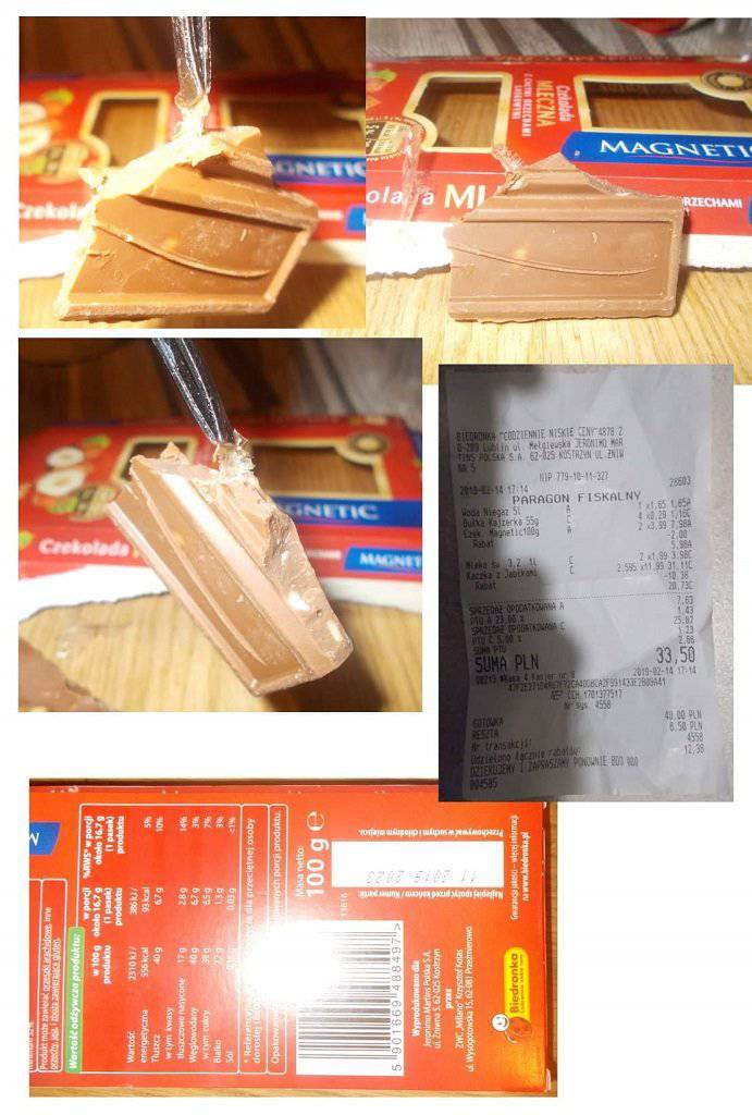 Folia w czekoladzie Magnetic z orzechami z Biedronki. Jak się tam znalazła? 1 FB IMG 1550522099200