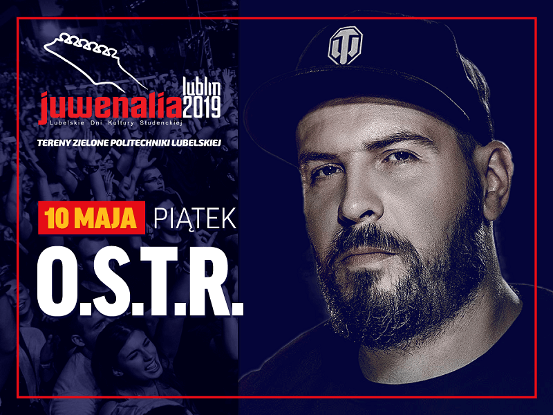 Juwenalia 2019 w Lublinie. O.S.T.R zagra dla lubelskiej publiczności 1 Juwenalia2019 fb post OSTR