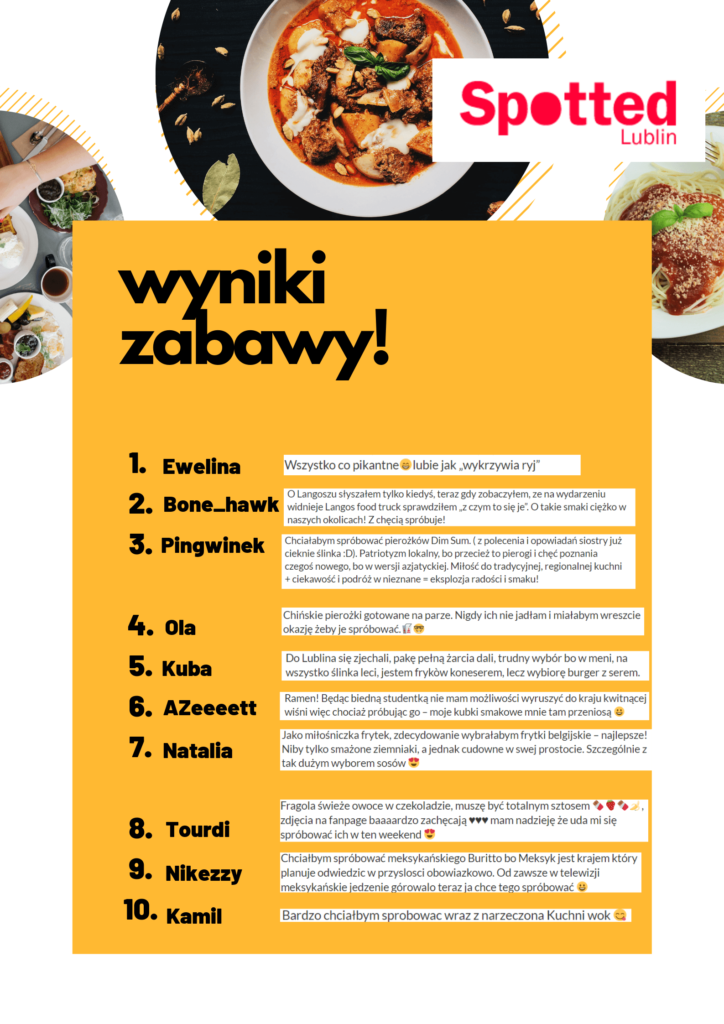 Inwazja FoodTrucków od piątku w Lublinie. Mamy dla Was vouchery na szamę 11 Wszystkich zapraszamy na mega szamę i powodzenia w kolejnych zabawach!