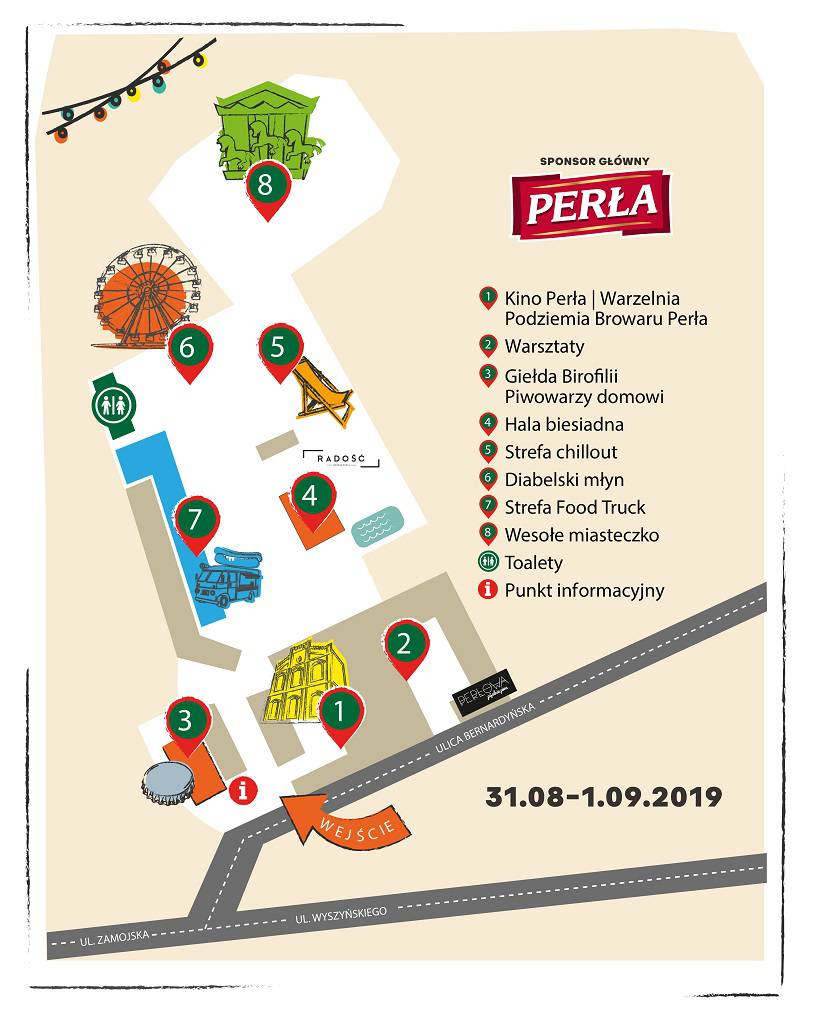 Lubelski Festiwal Kultury Piwnej. Na terenie Browaru Perła stanie hala biesiadna 1 MAPA 1