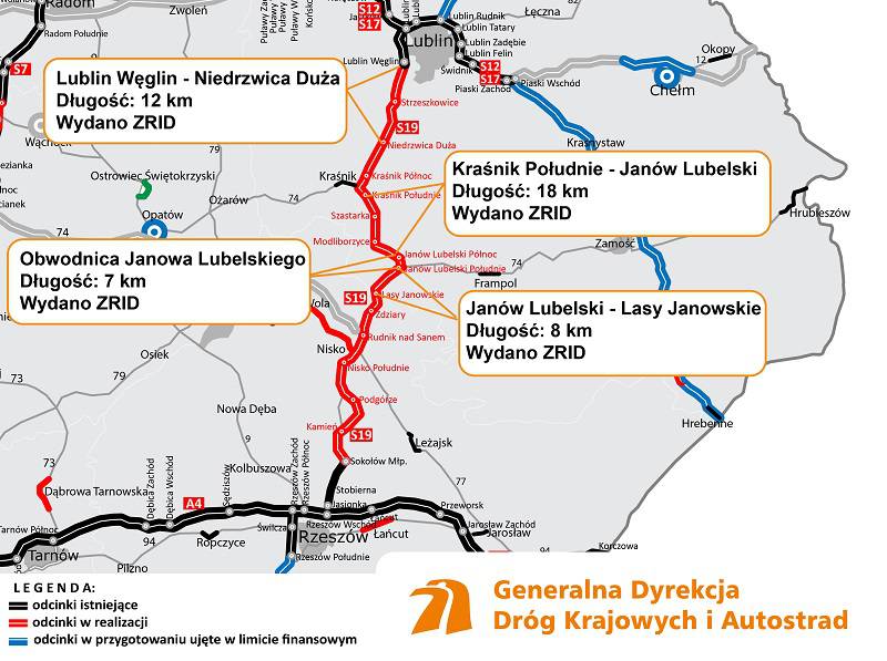 Lubelskie: Ruszyły prace ziemne na budowie ekspresówki do Rzeszowa 1 S19 L gr 01