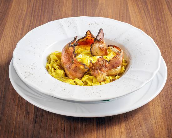 restauracja la dolce pera tagliatelle carbonara tiny