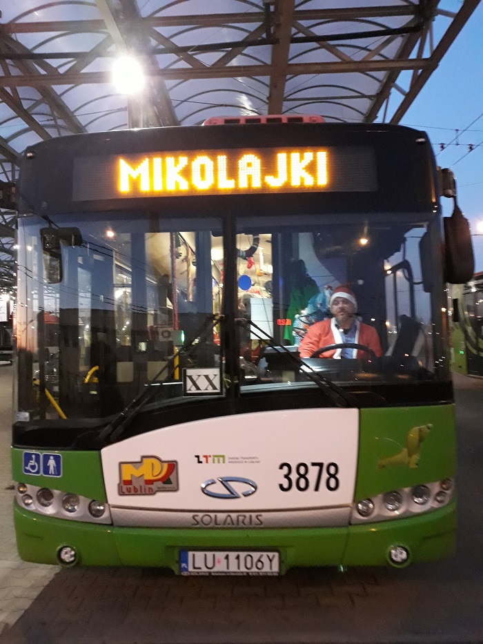 Mikołajki w Lublinie: Dziś pasażerowie mogą podróżować za darmo specjalną linią 1 78350888 2659494017463331 3812366882082652160 o