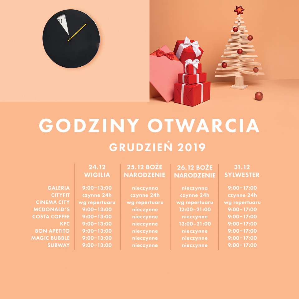 Godziny otwarcia galerii handlowych w Wigilię i Boże Narodzenie. PLAZA, VIVO, FELICITY, OLIMP 2 80332344 2639679156123745 8228796201105883136 n