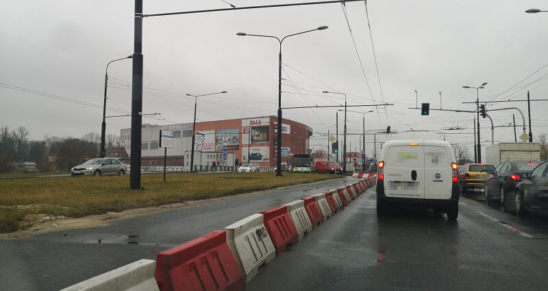 Most na Bystrzycy w ciągu al. Unii Lubelskiej zamknięty dla ciężarówek 2 IMG 20200221 134324
