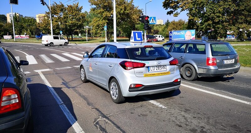 Pijany kursant nauki jazdy zatrzymany w Lublinie do kontroli drogowej 1 word lublin egzamin prawo jazdy samochód egzaminacyjny