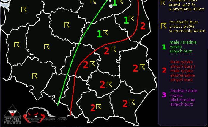 Burze z gradem, wiatr 100 km/h i nawalne opady deszczu. IMGW wydało ostrzeżenie 2. stopnia dla woj. lubelskiego 1 06outlook 202.06.29