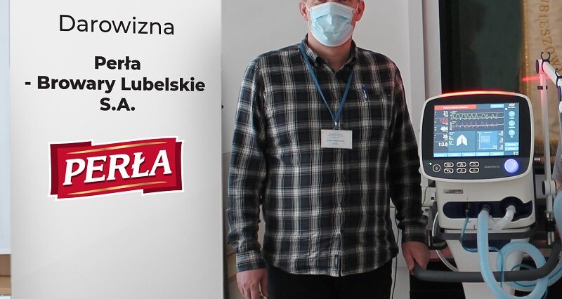 Dwa respiratory od Browaru Perła dla szpitali w regionie 1 lek. med. Dariusz Gałecki - Dyrektor Samodzielnego Publicznego Zespołu Opieki Zdrowotnej w Hrubieszowie
