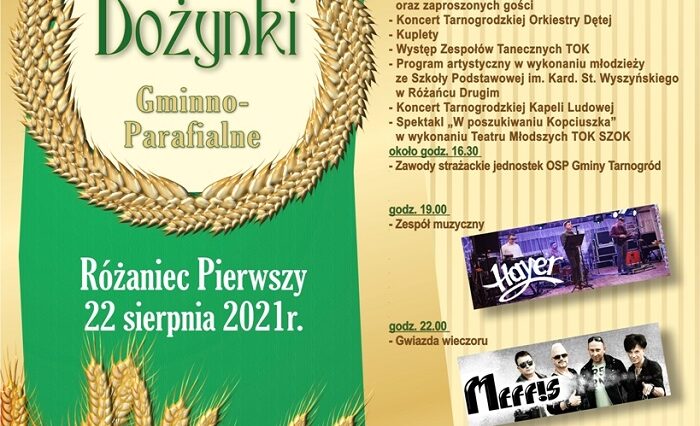 Dożynki Gminno-Parafialne Tarnogród 2021. Gwiazda wieczoru zespół Meffis 1 Dożynki Gminno-Parafialne Tarnogród 2021 w Różańcu Pierwszym