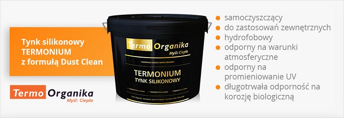 Planujesz ocieplenie domu? Sprawdź, jak oszczędzić czas i pieniądze! 2 Tynk silikonowy TERMONIUM z formułą Dust Clean