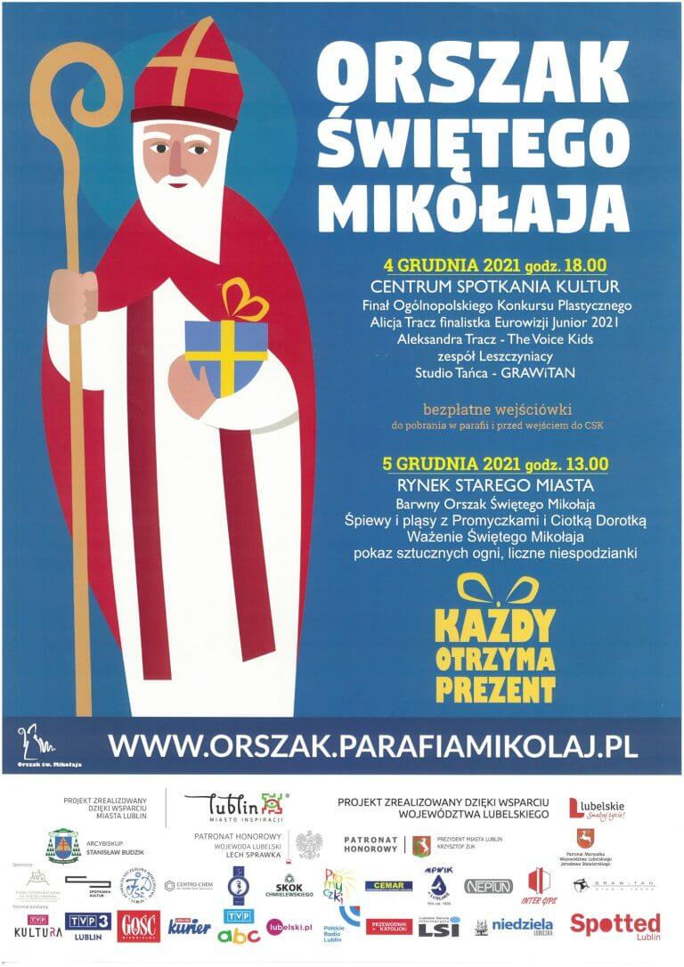 W niedzielę ulicami Lublina przejdzie barwny Orszak św. Mikołaja 1 Orszak św. Mikołaja w Lublinie