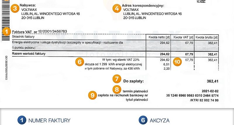 Koszt instalacji fotowoltaicznej i jej opłacalność – fotowoltaika na województwo lubelskie w 2022 roku 1 Kosztorys faktura przykladowa