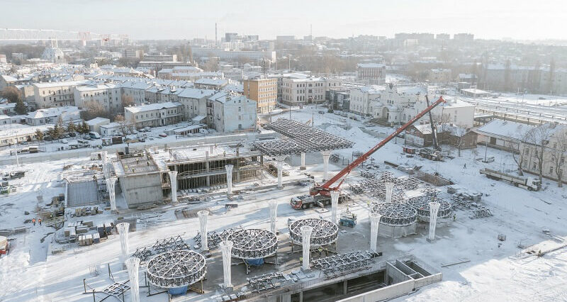 Z wizytą na budowie Dworca Metropolitalnego. Jaki jest postęp prac? 1 Budowa Dworca Metropolitalnego w Lublinie