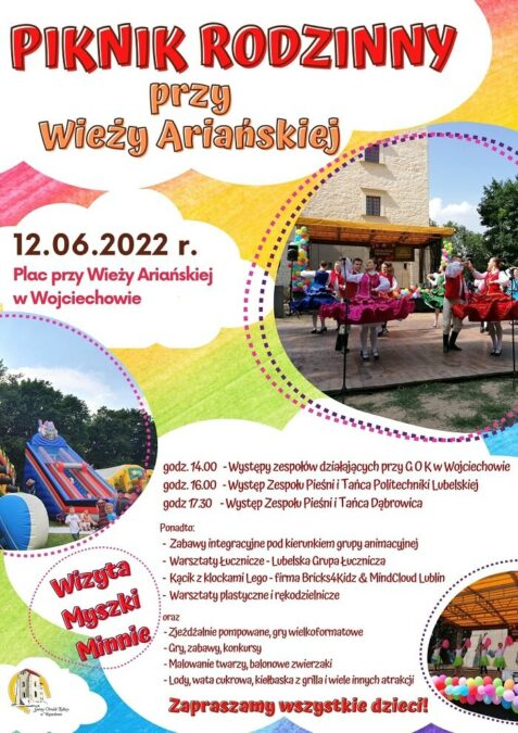 Piknik Rodzinny w Wojciechowie. Występy zespołów folklorystycznych, warsztaty, atrakcje dla dzieci 1 Piknik Rodzinny w Wojciechowie 2022