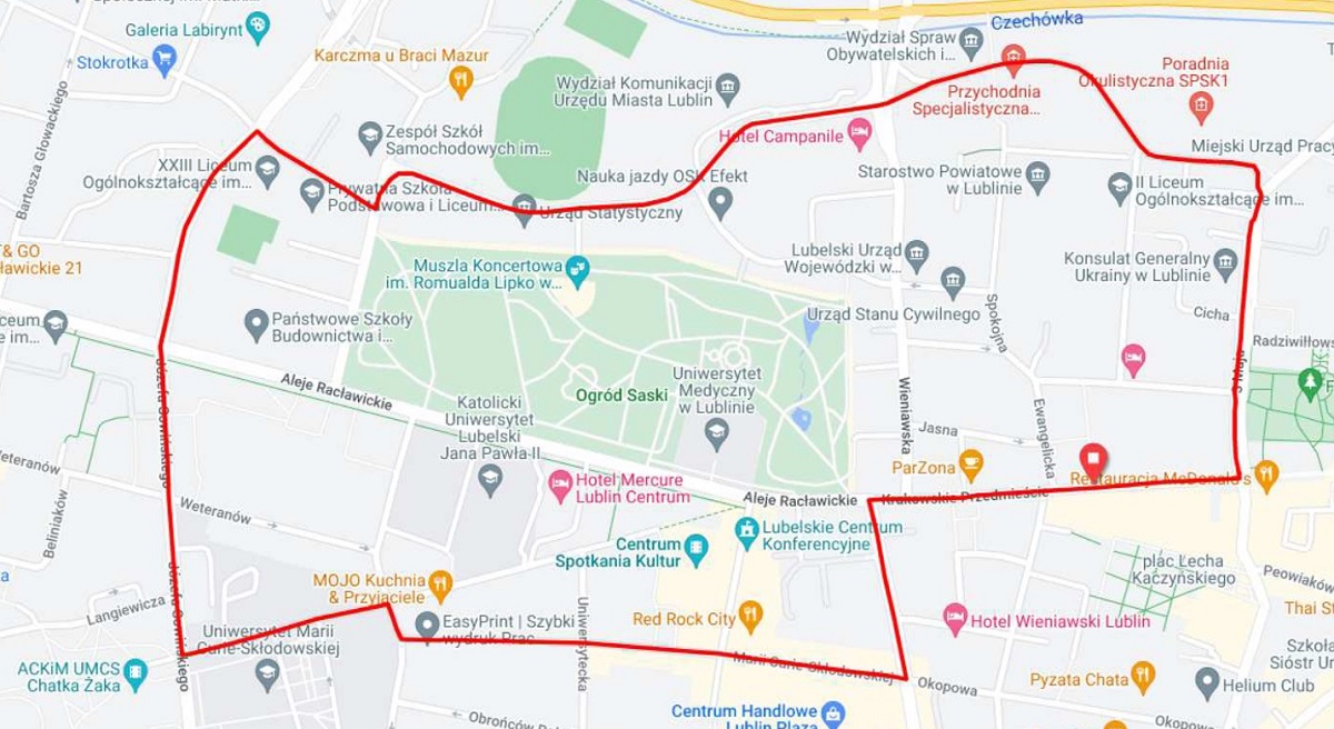 Tour de Pologne 2022: Lublin - utrudnienia drogowe, objazdy, mapa 2 Tour De Pologne Junior 2022: trasa wyścigu Lublin