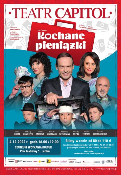 Co byś zrobił, gdybyś przez pomyłkę wszedł w posiadanie teczki z gigantyczną sumą pieniędzy? 1 plakat sztuki teatralnej kochane pieniążki