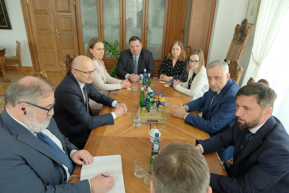 Ambasador Słowenii z oficjalną wizytą w Lublinie 3 Spotkanie delegacja ze Słowenii z prezydentem Lublina Krzysztofem Żukiem