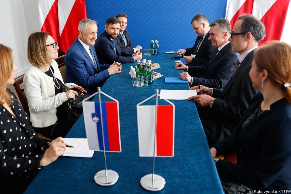 Ambasador Słowenii z oficjalną wizytą w Lublinie 1 Spotkanie delegacja ze Słowenii z wojewodą Lechem Sprawką