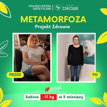 Bez dietetyka nadwaga nie znika! Darmowe konsultacje z dietetykiem w gabinecie Projekt Zdrowie w Lublinie 1 metamorfoza projekt zdrowie