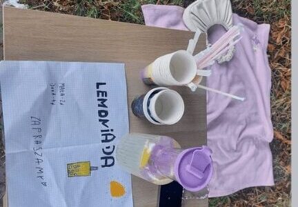 Młoda przedsiębiorczość na ulicach Lublina - dzieci sprzedają lemoniadę na jednym z osiedli 1 Lemoniada fb