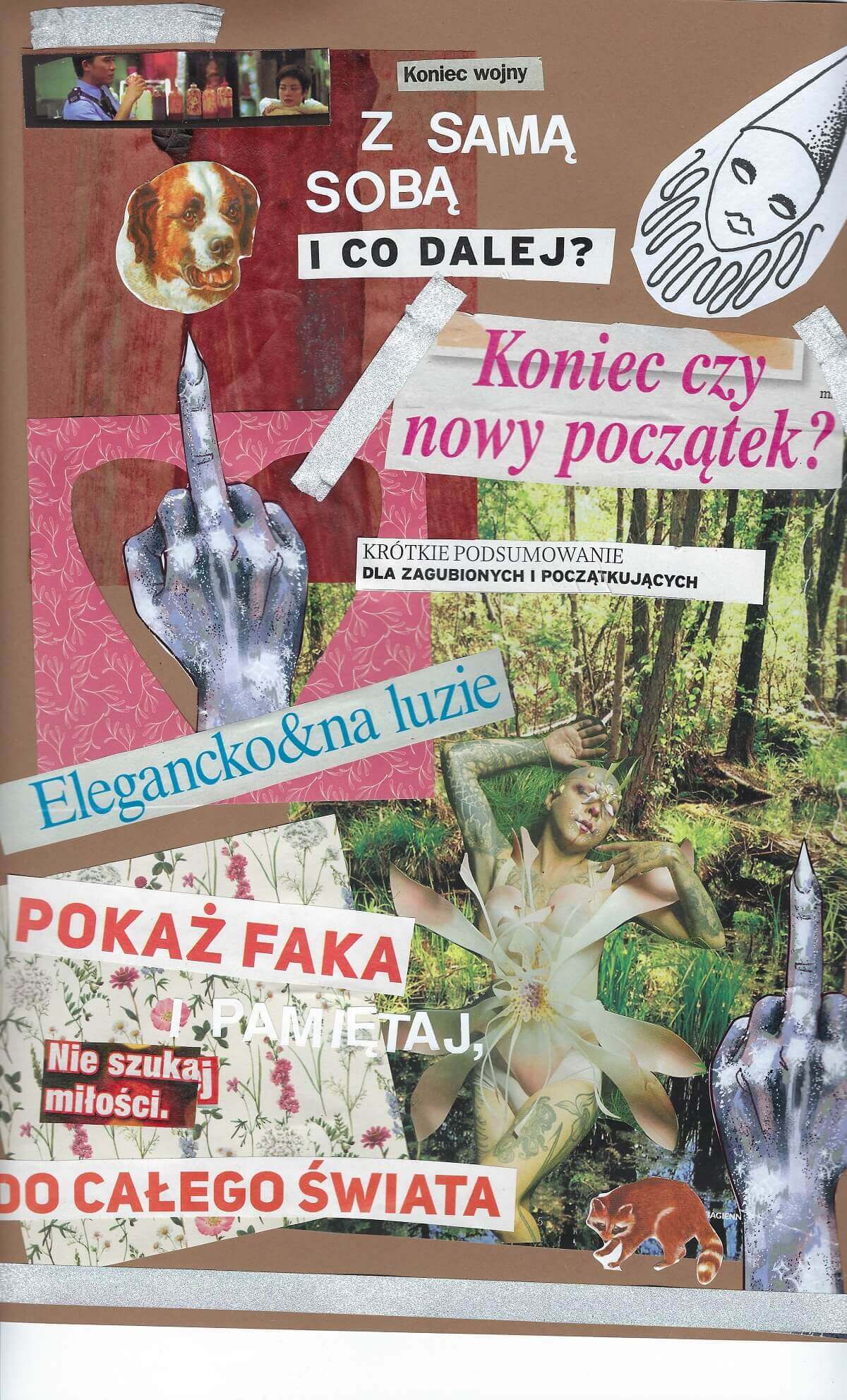 Pierwszy projekt drugiej edycji „Queerujemy Lublin” 1 reprodukcja jednego z kolaży z wystawy