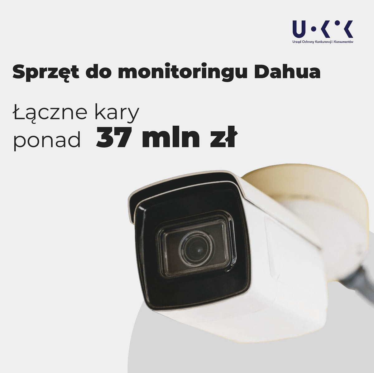 37 mln zł kary za zmowę cenową i podział rynku przy sprzedaży sprzętu do monitoringu 1 kamera, monitoring