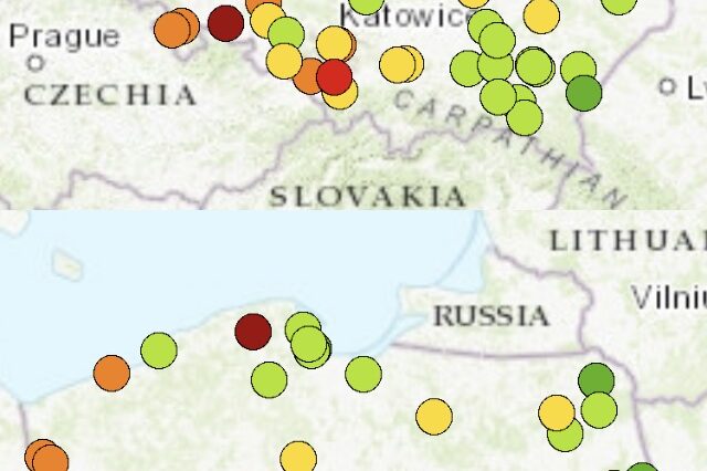 Fajerwerki szkodliwe dla zwierząt, ludzi i przyrody. Przeprowadzono szczegółowe pomiary 2 Dane o jakości powietrza po nocy sylwestrowej