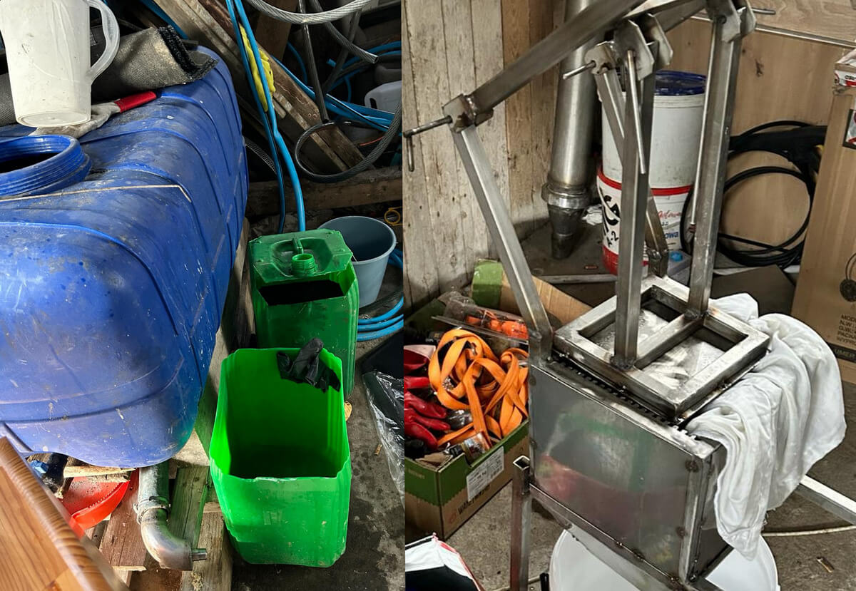 Narkotykowe laboratorium amfetaminy zlikwidowane przez kryminalnych 1 Laboratorium amfetaminy