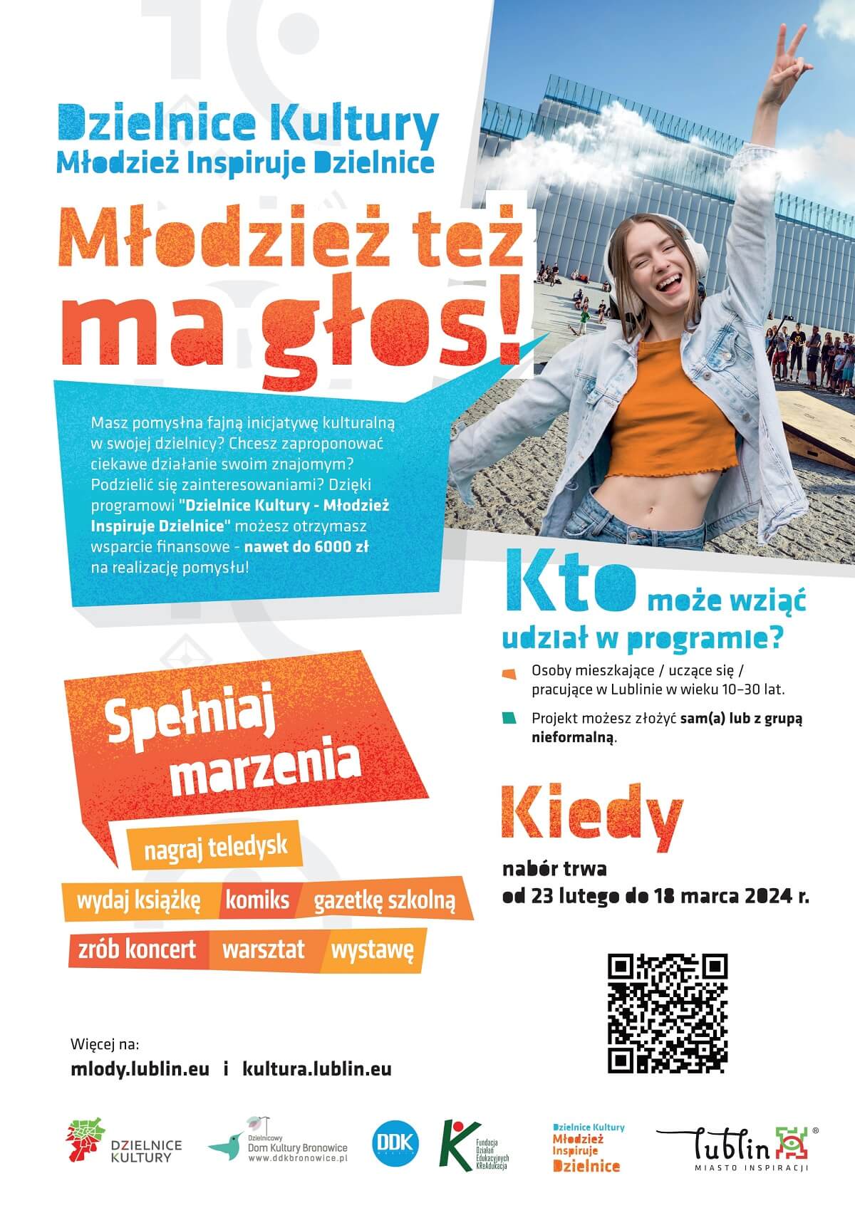 Zgłoś swój pomysł do programu „Dzielnice Kultury” 1 grafika Młodzież Inspiruje Dzielnice