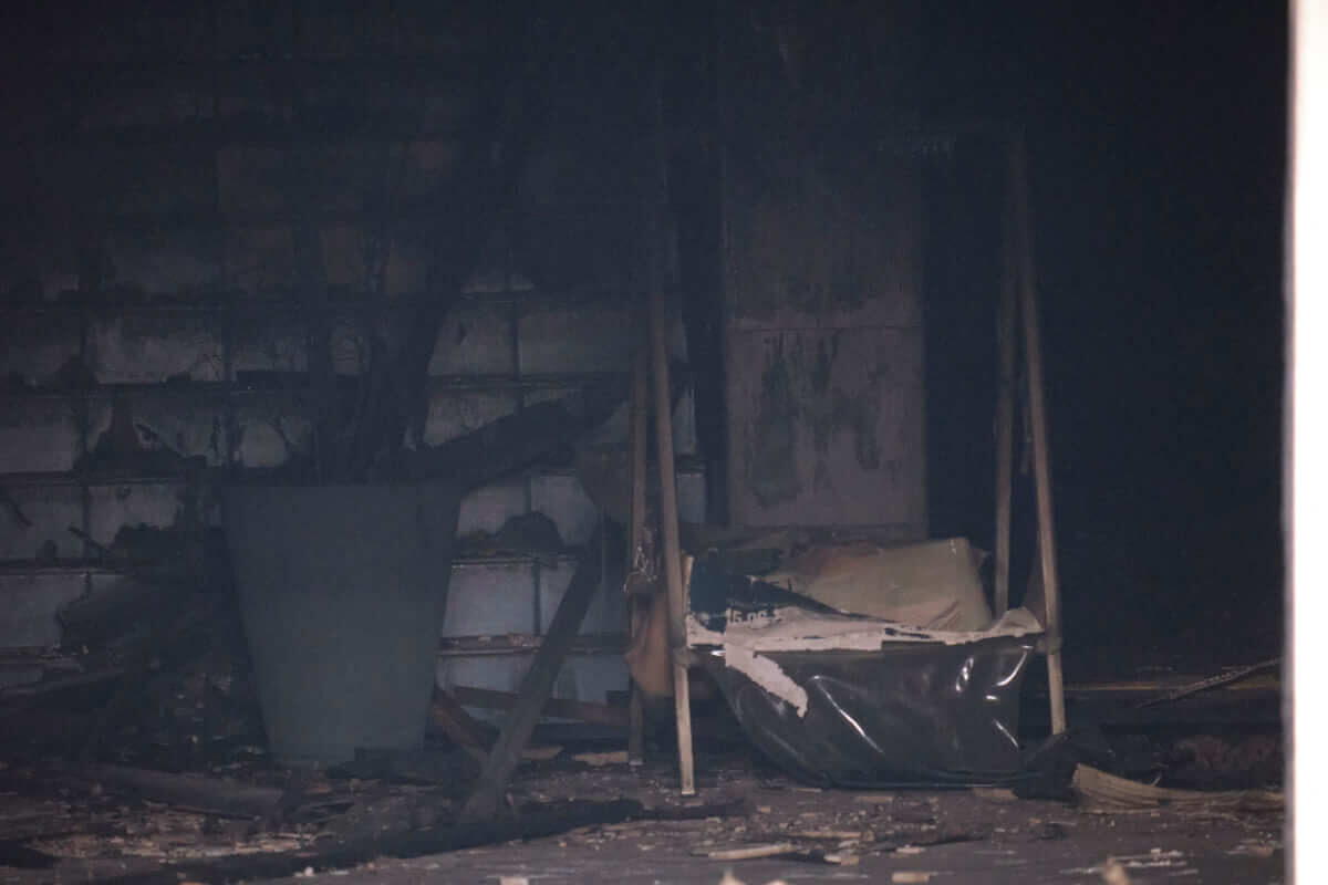 Milionowe straty po pożarze dawnego centrum handlowego. Budynek nie nadaje się do użytku 3 Pożar budynku Domix przy Łęczyńskiej