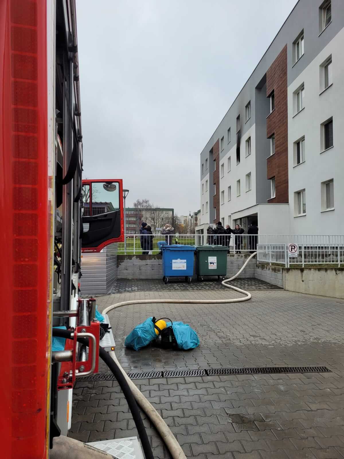 Pożar mieszkania przy ul. Urbanowicza w Lublinie