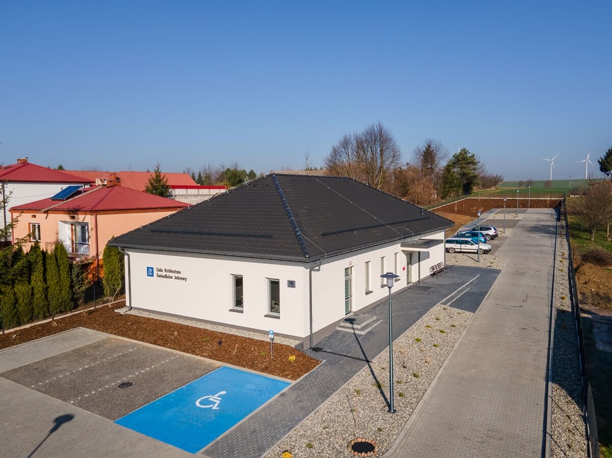 Żółkiewka. Widok z góry. Sala Królestwa Świadków Jehowy