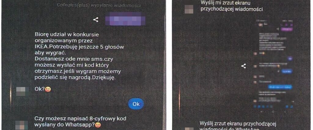 Uważaj na oszustwo na wygraną w „Konkursie IKEA” 1 wiadomość, messenger