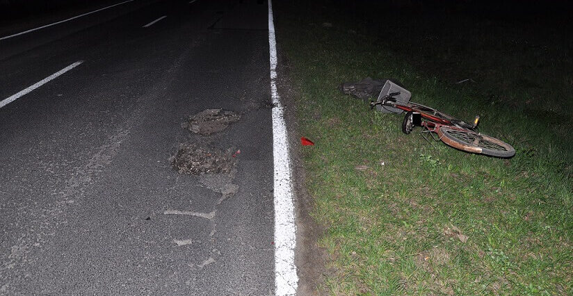 Zderzenie ciężarówki z rowerem. Cyklista był pijany. Wymagał hospitalizacji 2 Potrącenie rowerzysty przez ciężarówkę