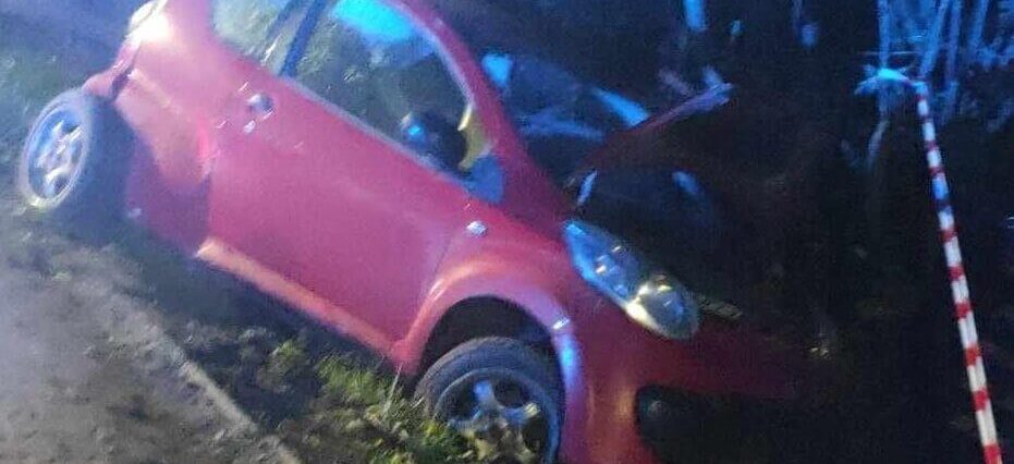 Bez wiedzy rodziców 16-latek wziął auto i z kolegami wybrał się na przejażdżkę. Podróż zakończył w rowie 2 16 letni kierowca i pasażerowie wpadli do rowu.