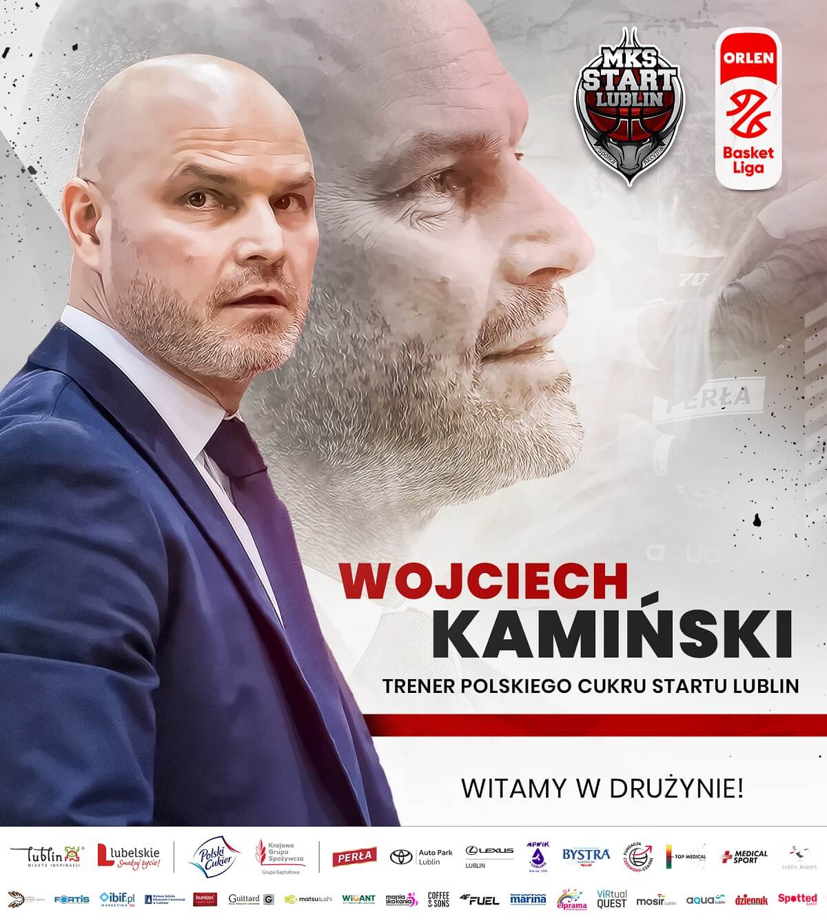 Wojciech Kamiński trenerem Polskiego Cukru Startu Lublin 2 Wojciech Kamiński - Nowy trener Polski Cukier Start Lublin, fot. Start Lublin