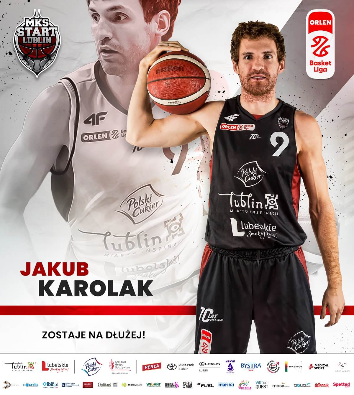 Jakub Karolak przedłużył kontrakt z Polskim Cukrem Startem Lublin 2 grafika Jakub Karolak