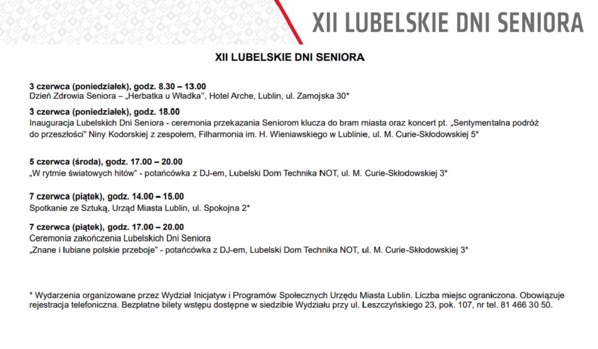 Lubelskie Dni Seniora: 120 aktywności dla najstarszych mieszkańców 3 Lubelskie Dni Seniora
