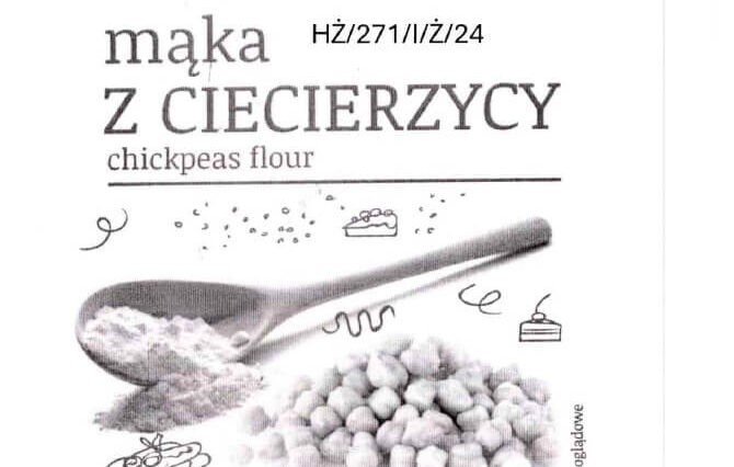 Ostrzeżenie: Niedeklarowane białko soi w mące z ciecierzycy 3 Mąka z ciecierzycą z niepożądaną zawartością