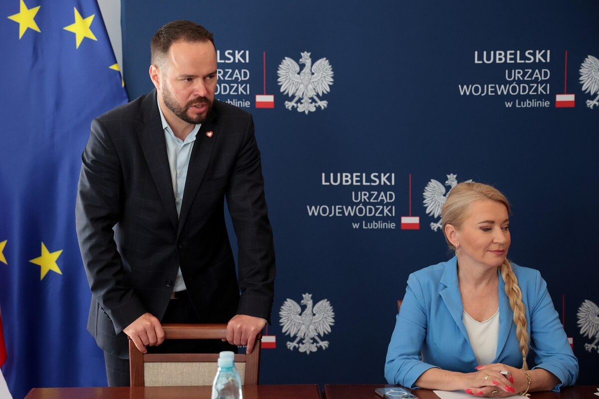 Spotkanie Lubelskiego Zespołu Parlamentarnego ze związkowcami z Bogdanki 2 Związkowcy z Bogdanki u Wojewody Lubelskiego